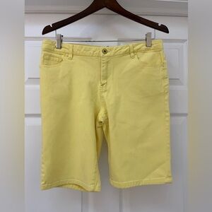 Jessica cotton yellow shorts size 10